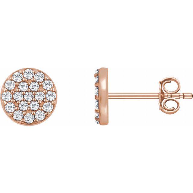 Nina Diamond Cluster Circle Earrings