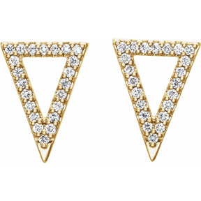 Orla Diamond Triangle Earrings