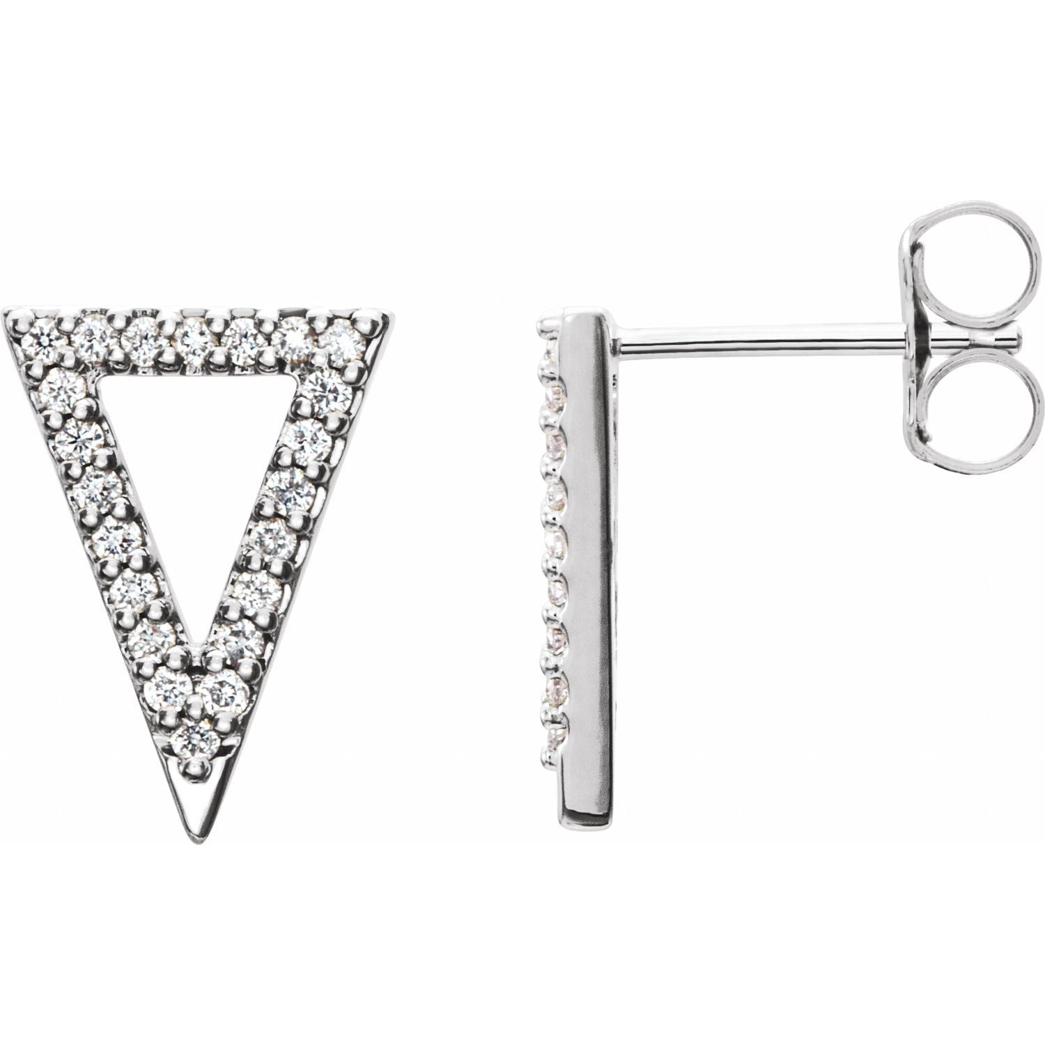 Orla Diamond Triangle Earrings