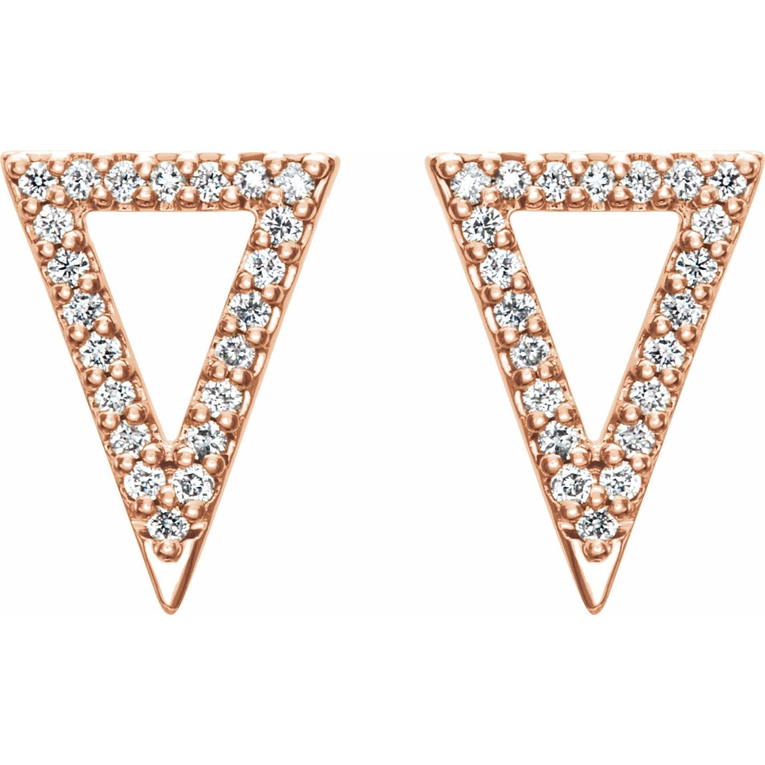 Orla Diamond Triangle Earrings
