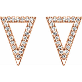 Orla Diamond Triangle Earrings