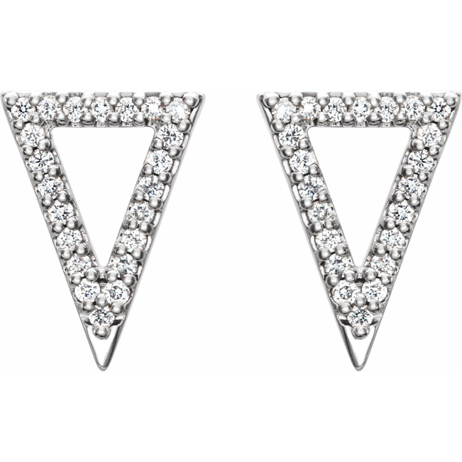 Orla Diamond Triangle Earrings