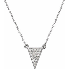 Tessa Diamond Triangle Pendant