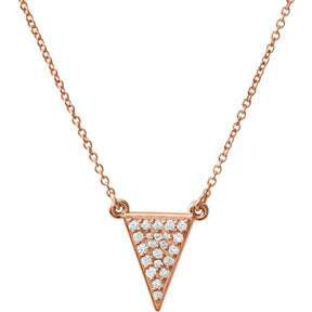 Tessa Diamond Triangle Pendant