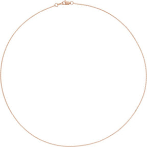 14K/18K Gold 1 mm Cable Chain