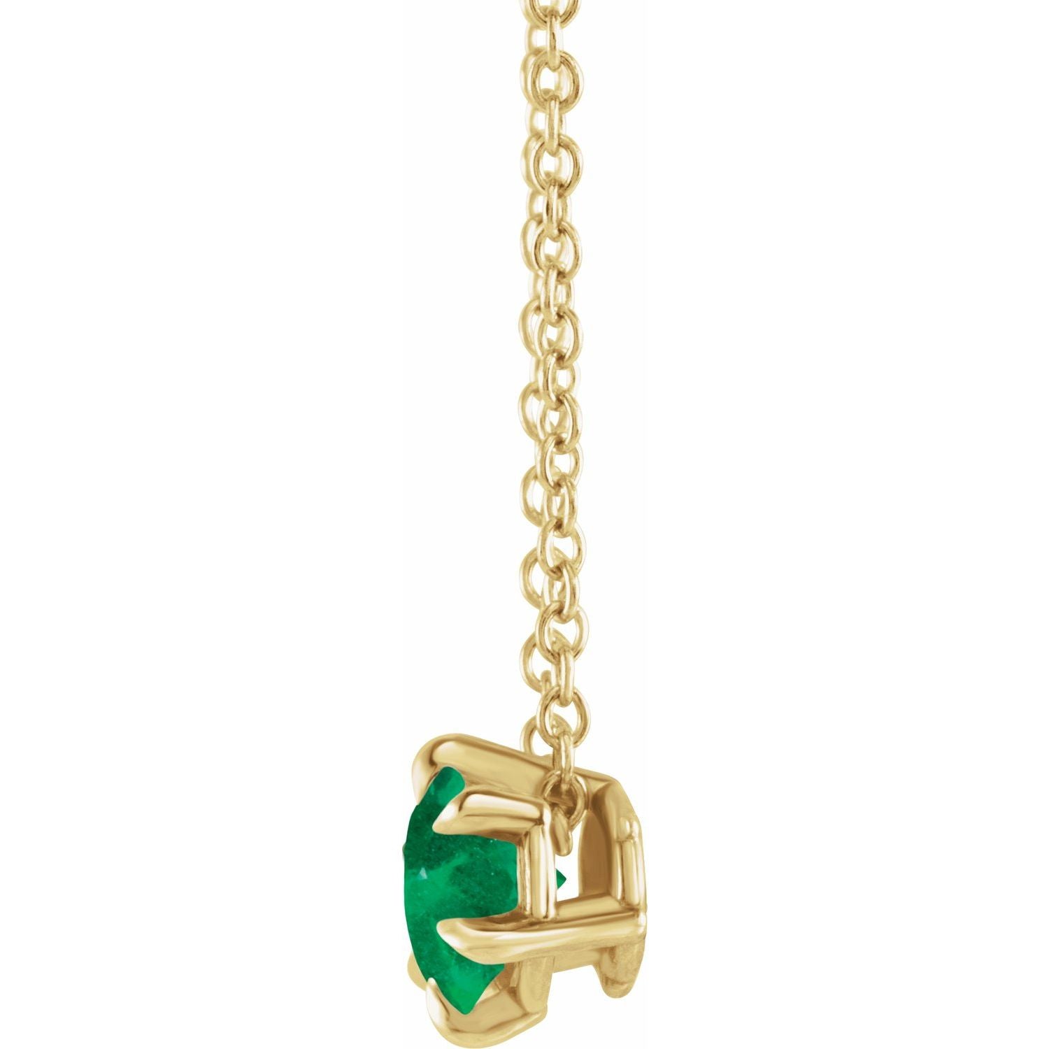 Rihanna Solitaire Emerald Pendant