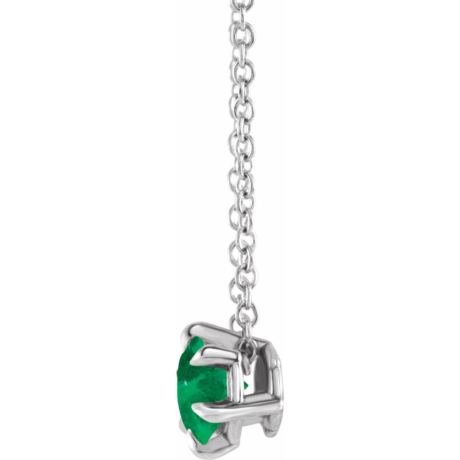 Rihanna Solitaire Emerald Pendant