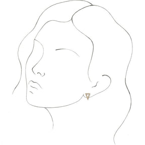 Orla Diamond Triangle Earrings