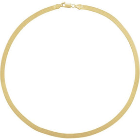 14K Gold 4.6 mm Flexible Herringbone Chain