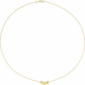 14K Gold Triple Goddess Necklace