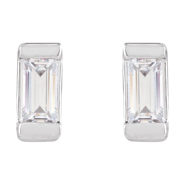 14K Gold Lab-Grown Diamond Earrings