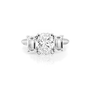 Charlotte Three Stone Diamond Engagement Ring