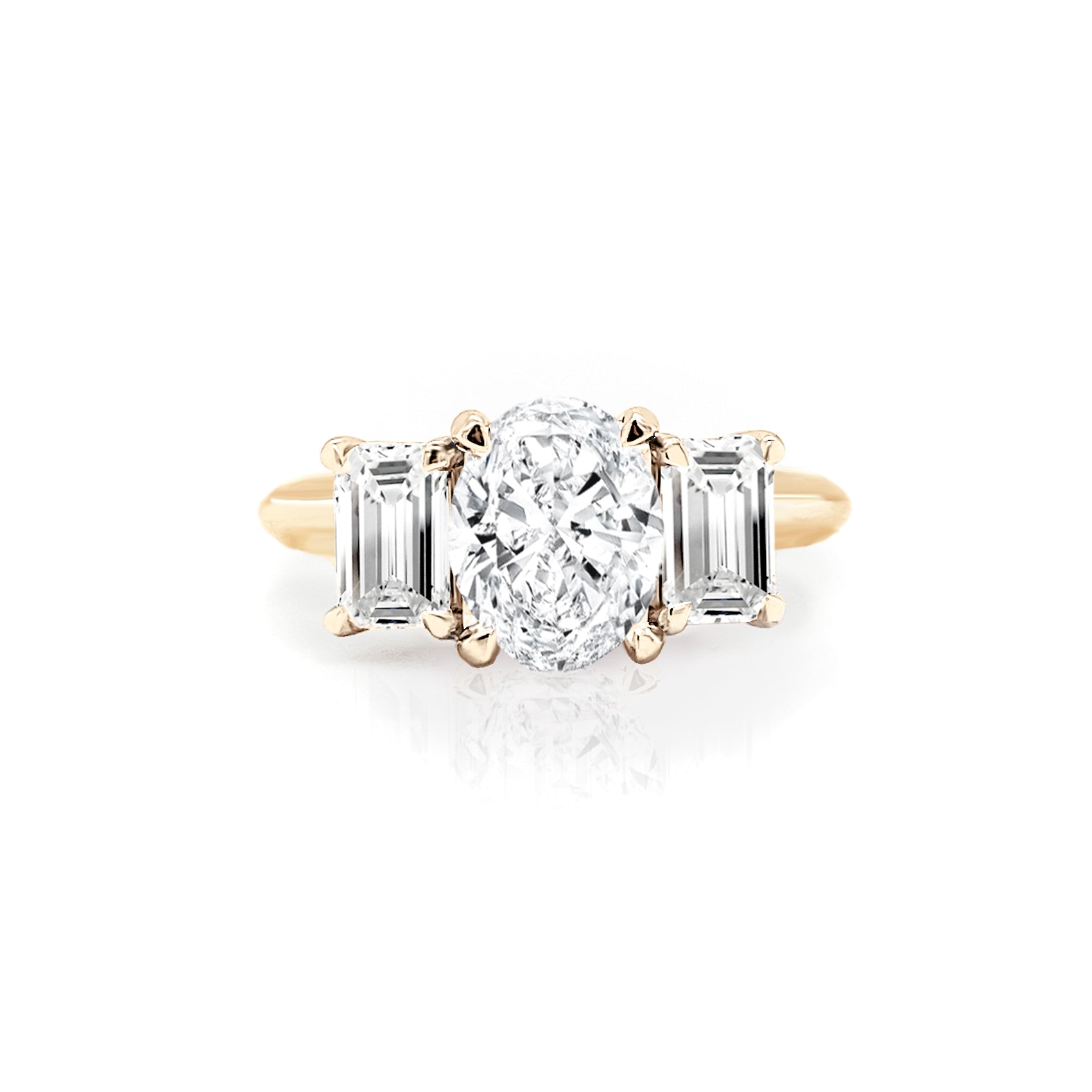 Charlotte Three Stone Diamond Engagement Ring