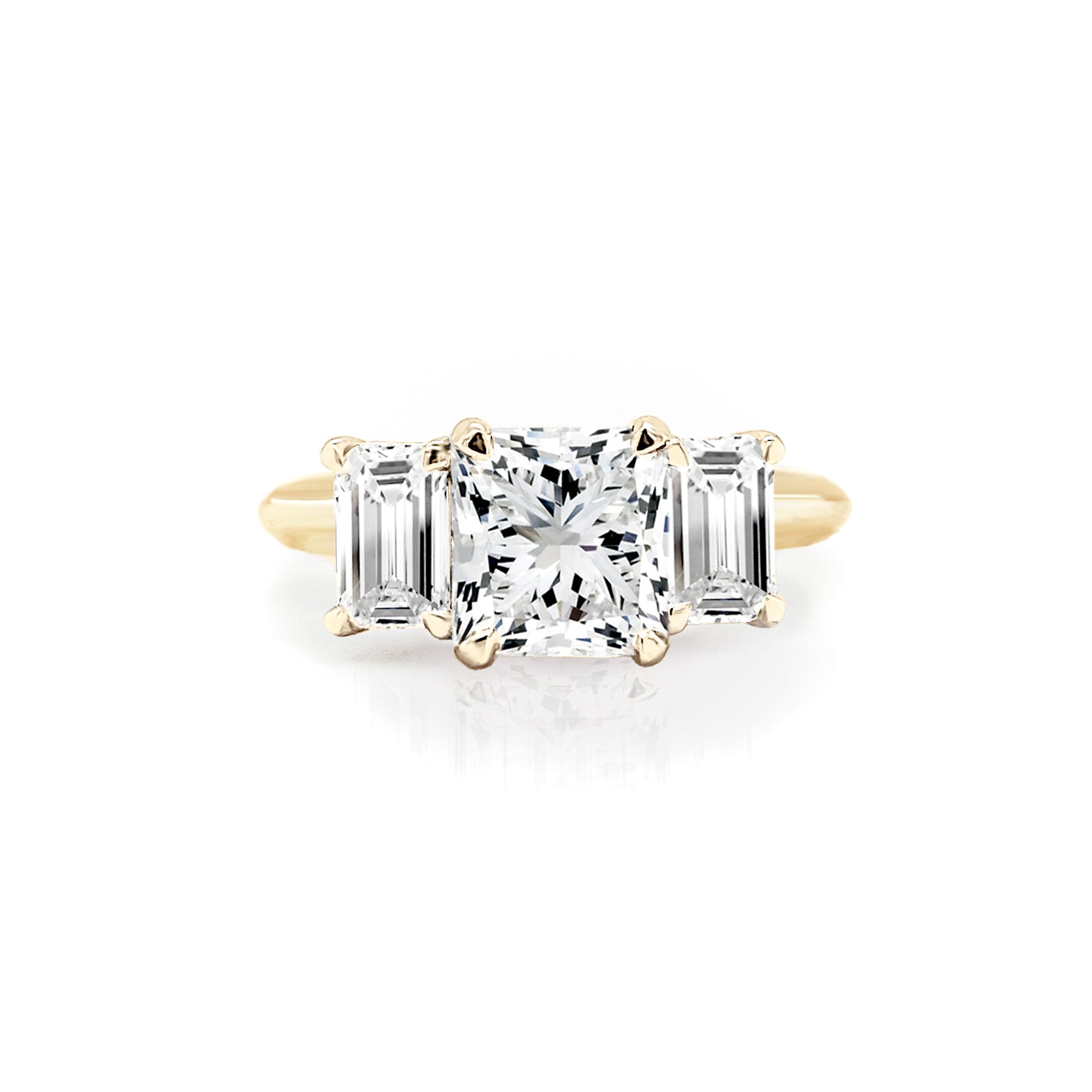 Charlotte Three Stone Diamond Engagement Ring