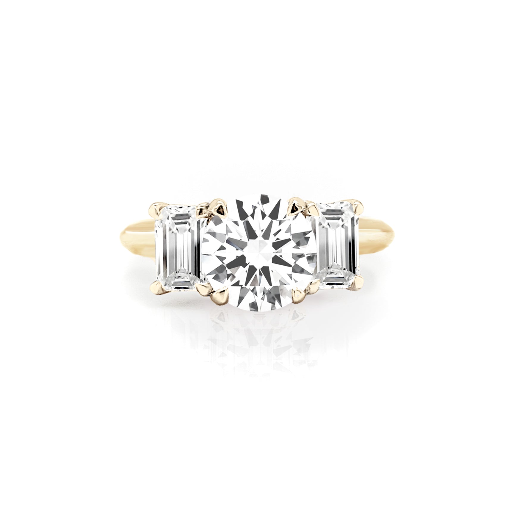 Charlotte Three Stone Diamond Engagement Ring