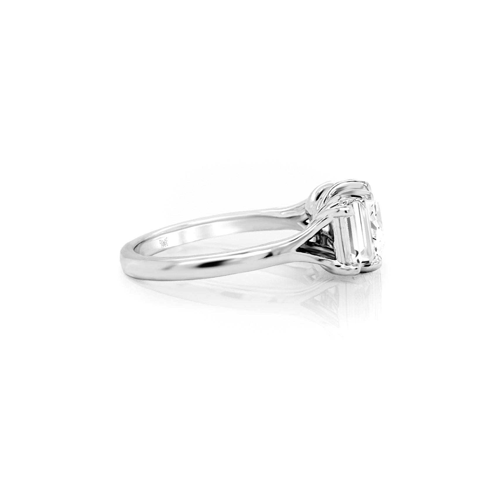 Charlotte Three Stone Diamond Engagement Ring