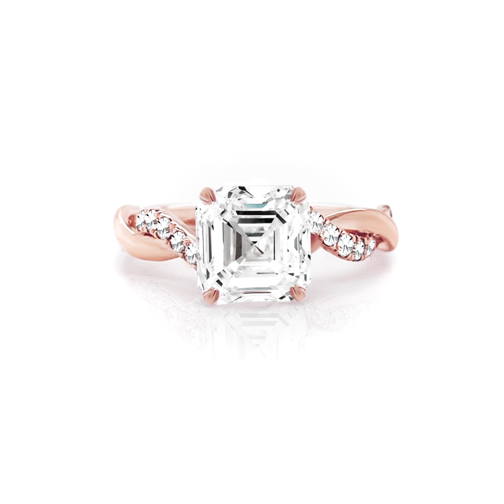 Ivy Twisted Vine Diamond Engagement Ring