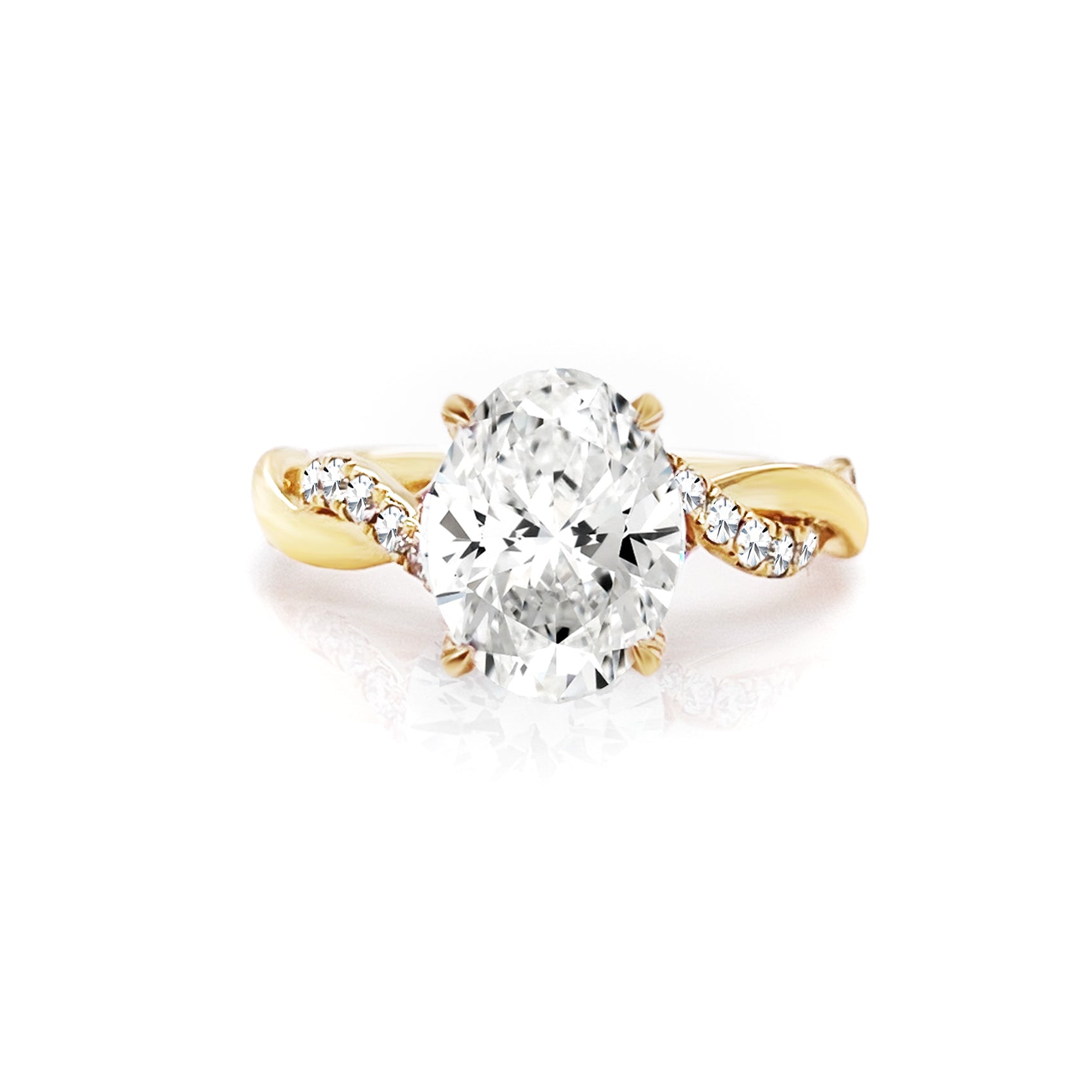 Ivy Twisted Vine Diamond Engagement Ring