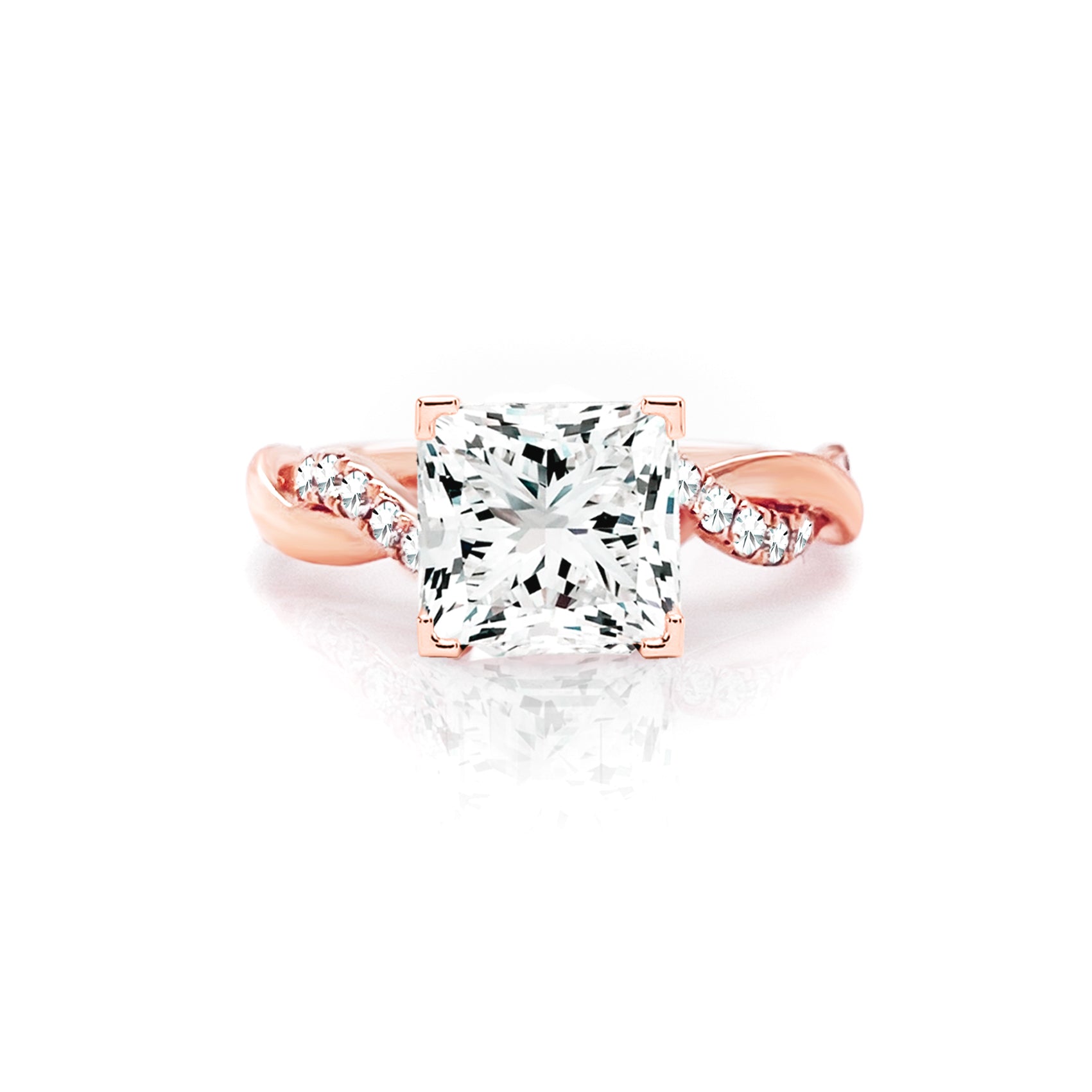 Ivy Twisted Vine Diamond Engagement Ring