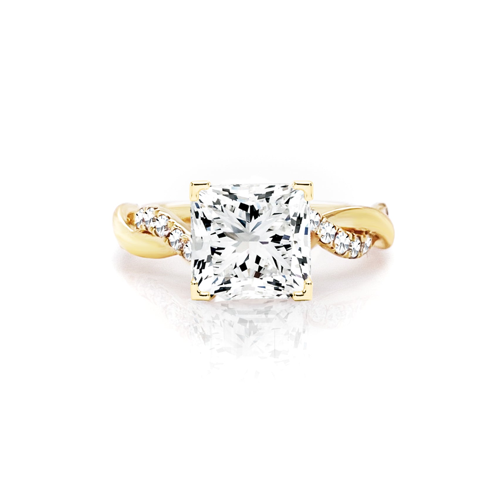 Ivy Twisted Vine Diamond Engagement Ring