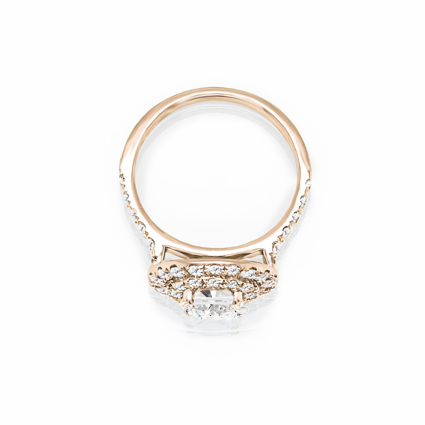 Delia Halo Diamond Engagement Ring