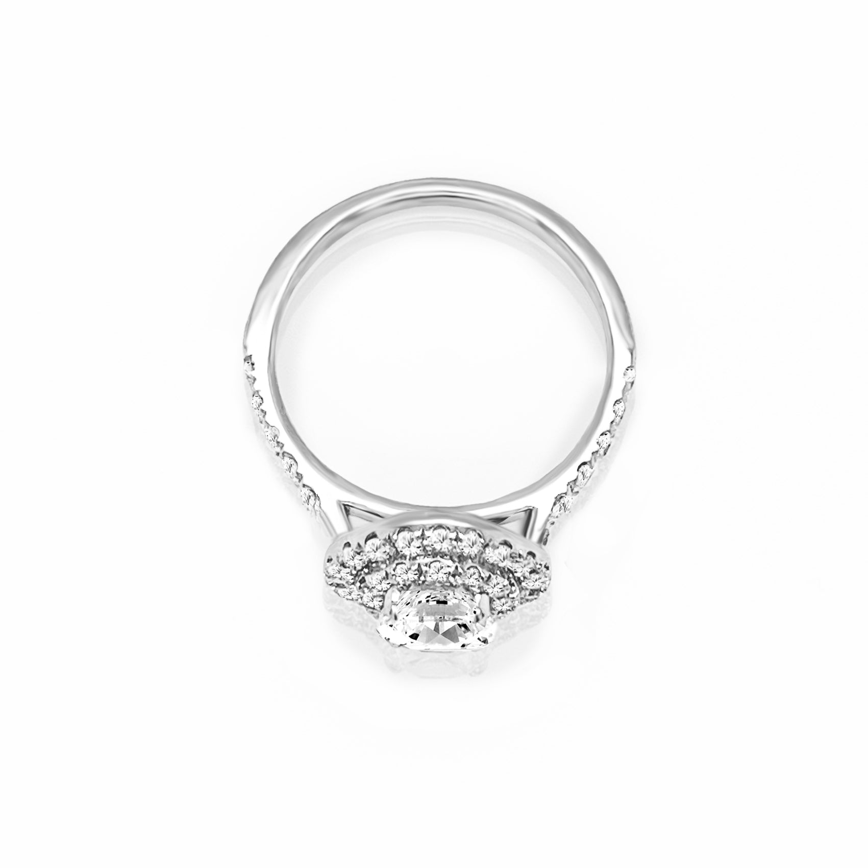 Delia Halo Diamond Engagement Ring