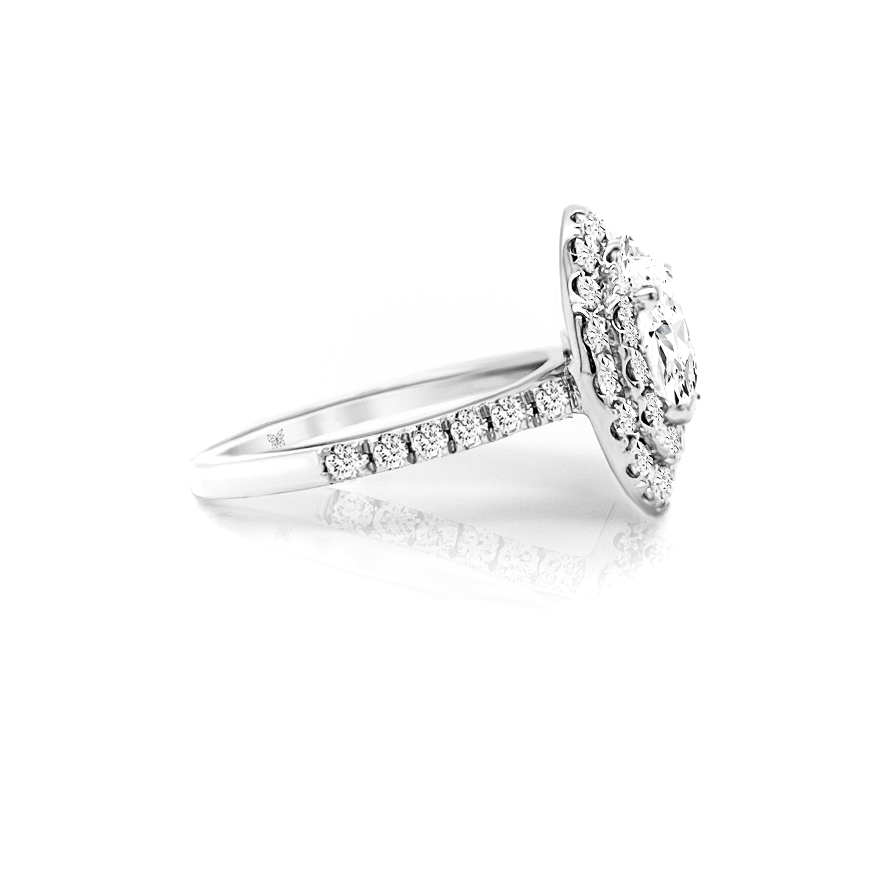 Delia Halo Diamond Engagement Ring