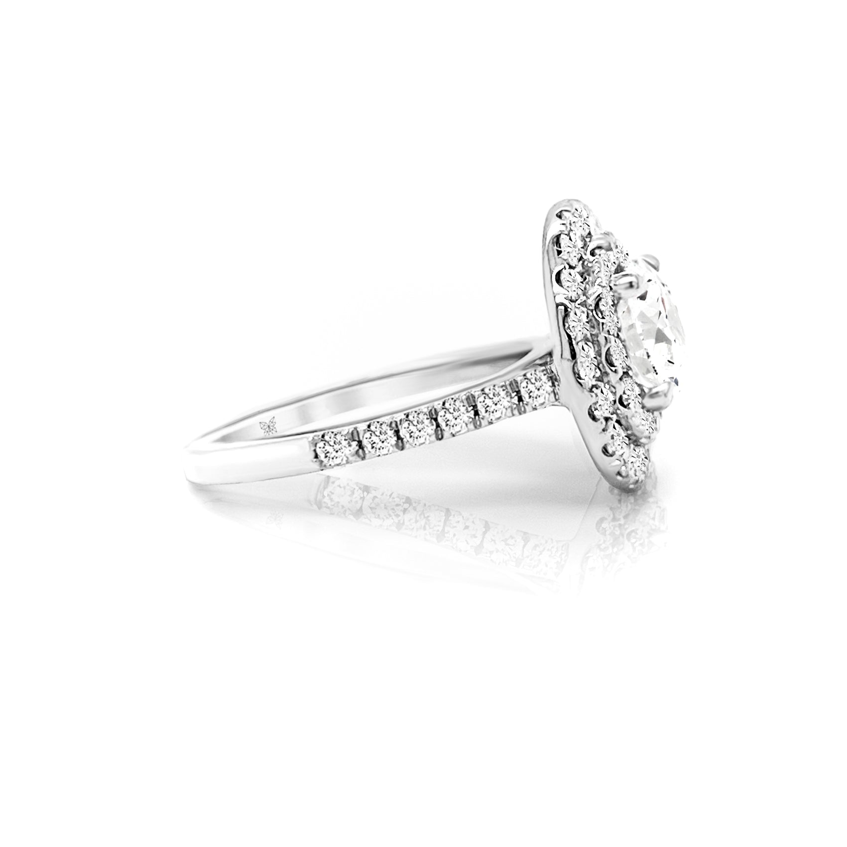 Delia Halo Diamond Engagement Ring