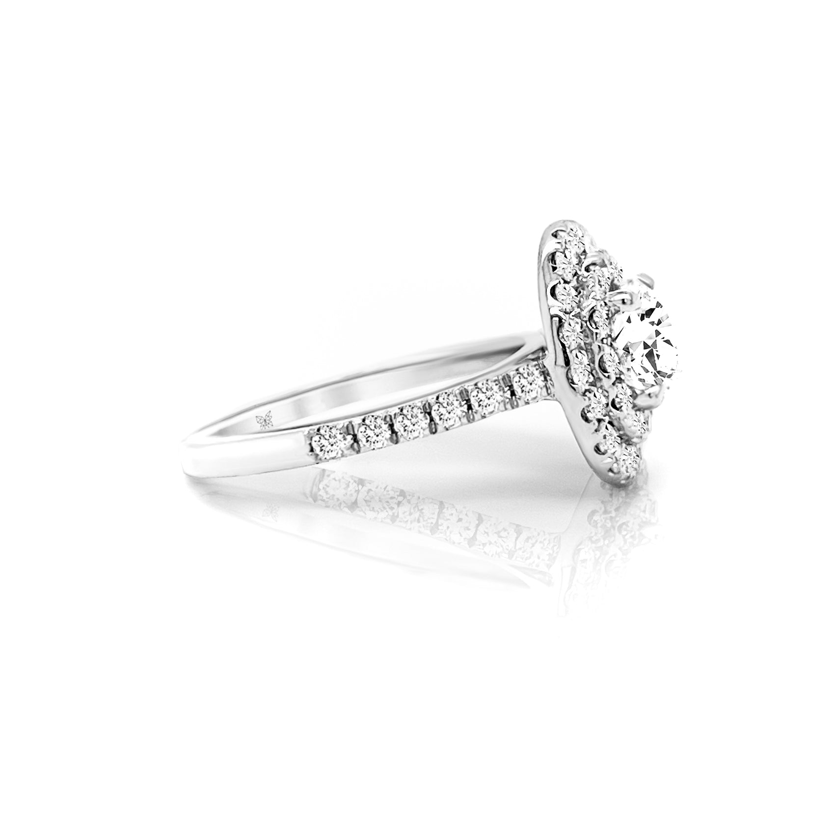 Delia Halo Diamond Engagement Ring