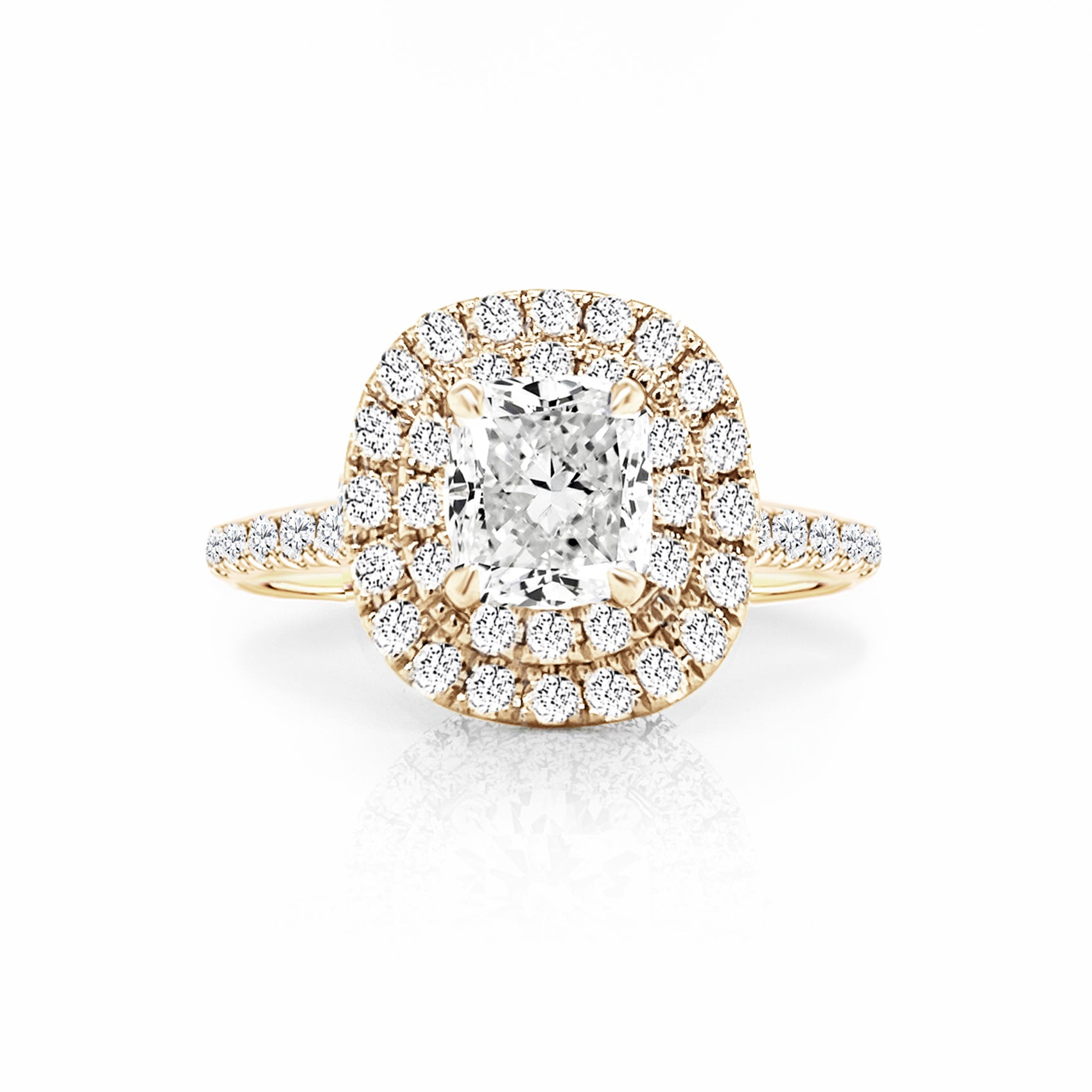 Delia Halo Diamond Engagement Ring