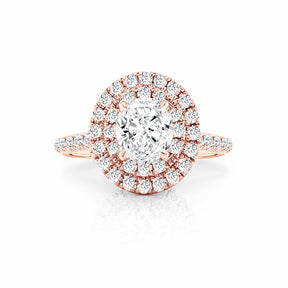Delia Halo Diamond Engagement Ring