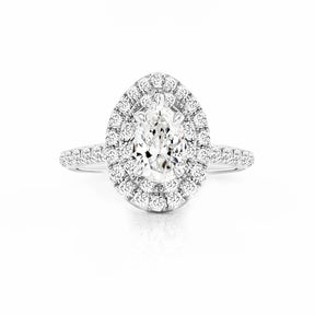 Delia Halo Diamond Engagement Ring