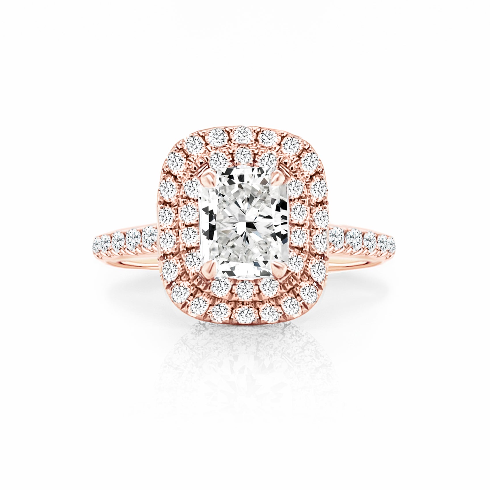 Delia Halo Diamond Engagement Ring