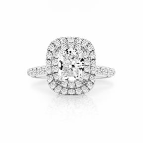 Delia Halo Diamond Engagement Ring