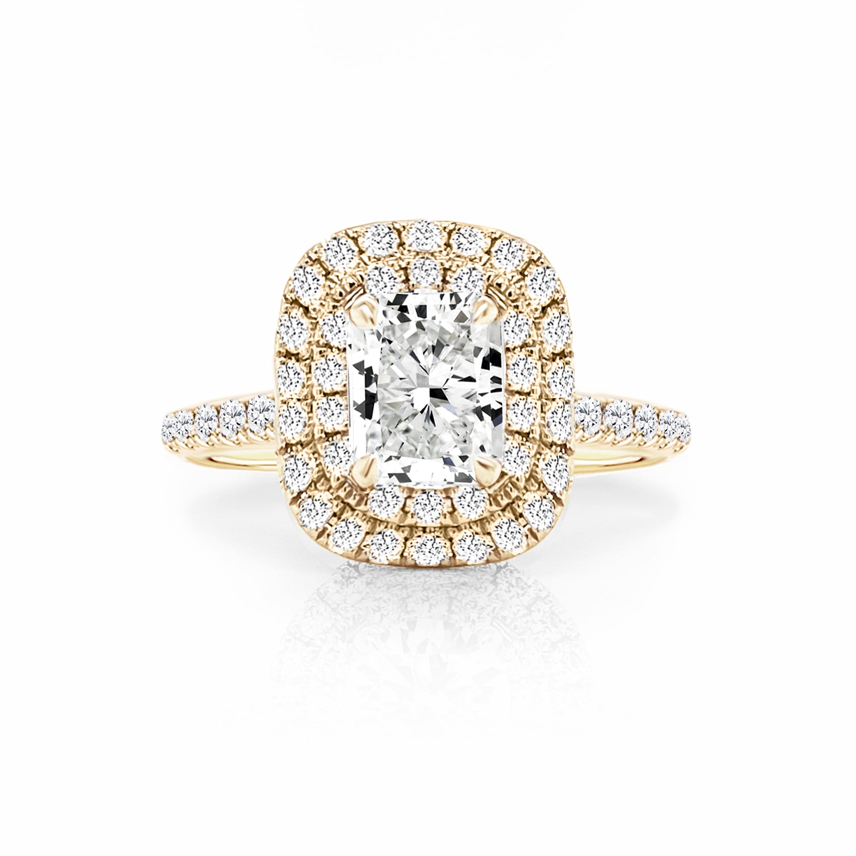 Delia Halo Diamond Engagement Ring