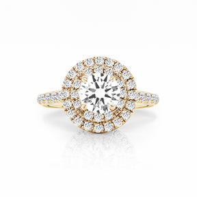 Delia Halo Diamond Engagement Ring